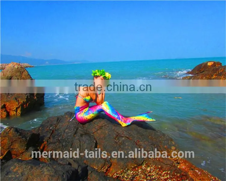 Custom High Quality Kids Swimwear Mermaid Tail