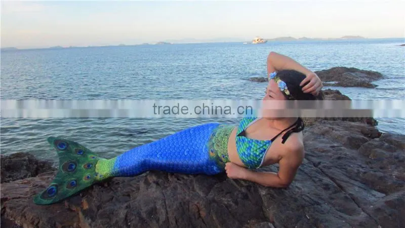 Newest technology Girl's Swimmable monofins mermaid tail for swimming