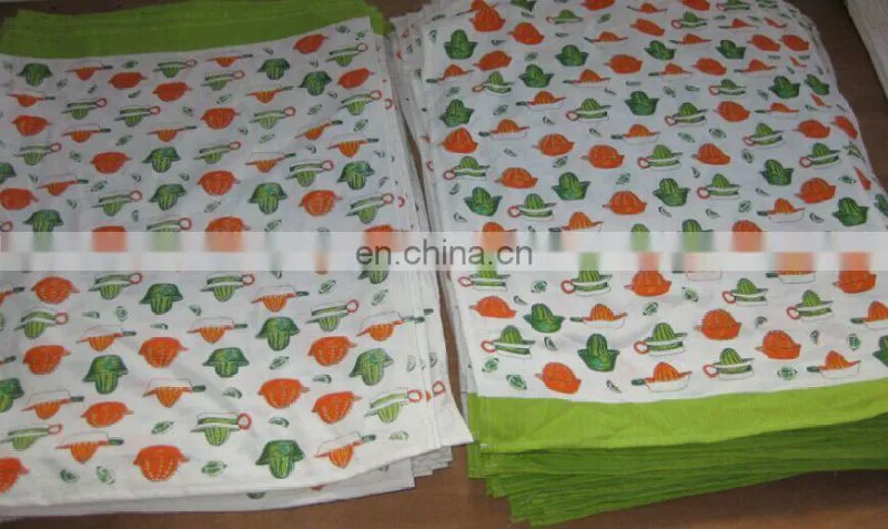 white linen/cotton kitchen towel/dish towel/hand towel with hemstitch for wholesale