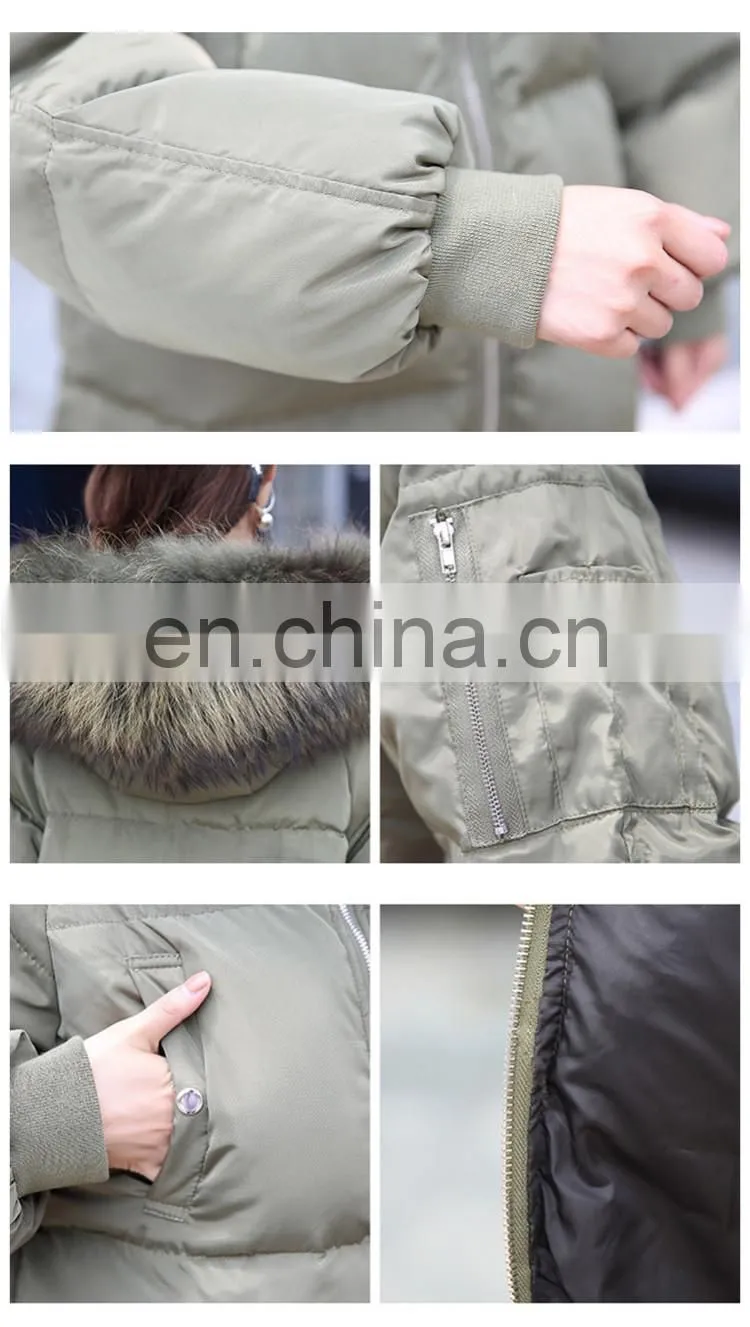 2016 Hot Style Made in China Women Short Down Parka Winter Wear Women Down Coat