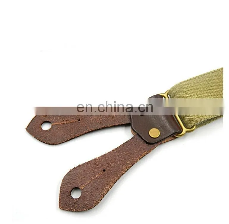 Wholesale The first layer leather straps suspenders