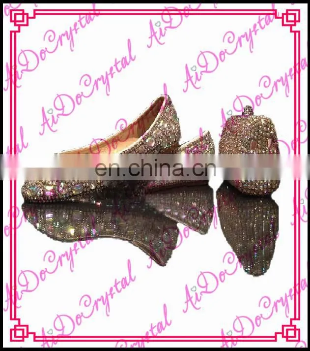 Aidocrystal 2016 high quality multicolor women shoes fashion style ladies beautiful rhinestone flat shoes