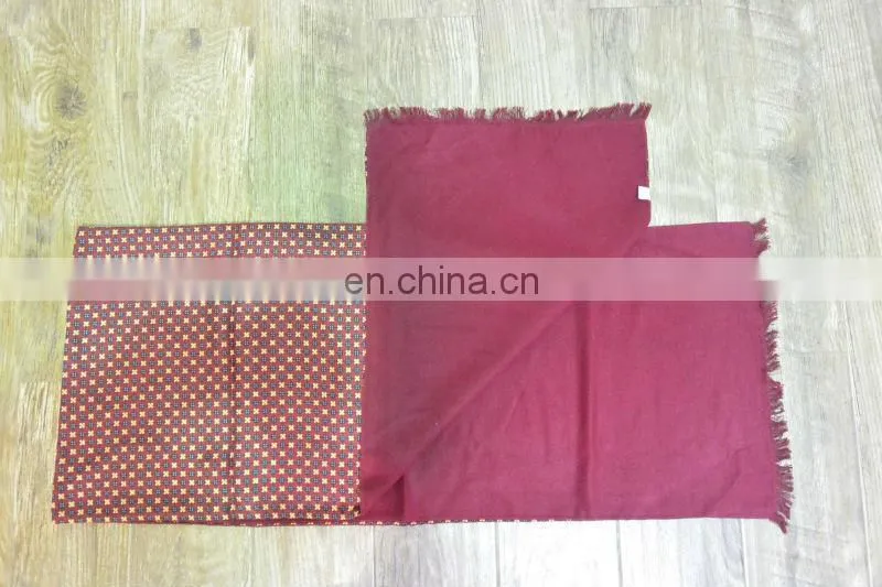 top quality 100% silk double face scarf