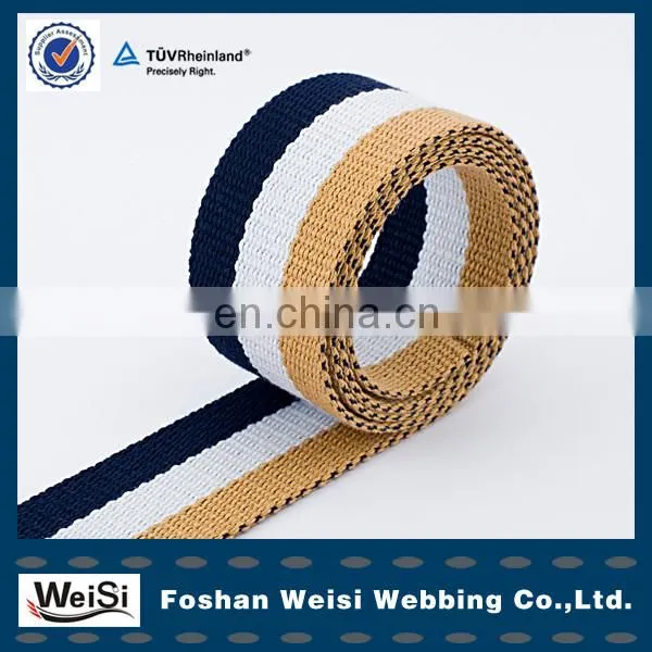 Foshan Factory Weisi Fashion Cotton Elastic Webbing For Belt