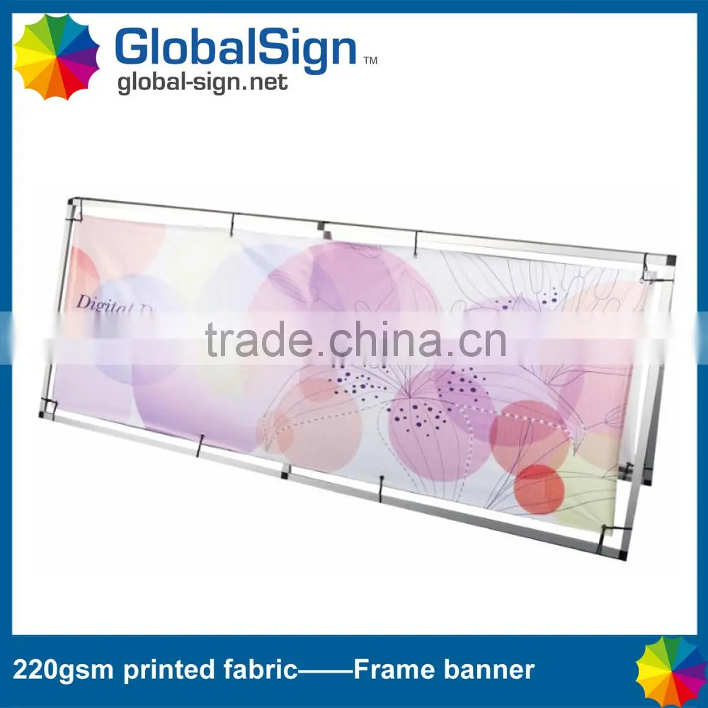 Good quality printed polyester banners for backdrops from shanghai GlobalSign