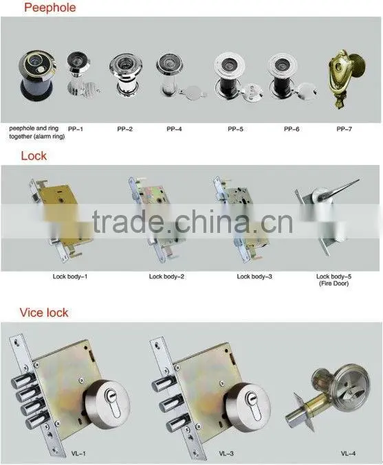 Heat Transfer Single-leaf Security steel door(LT-911) metal door