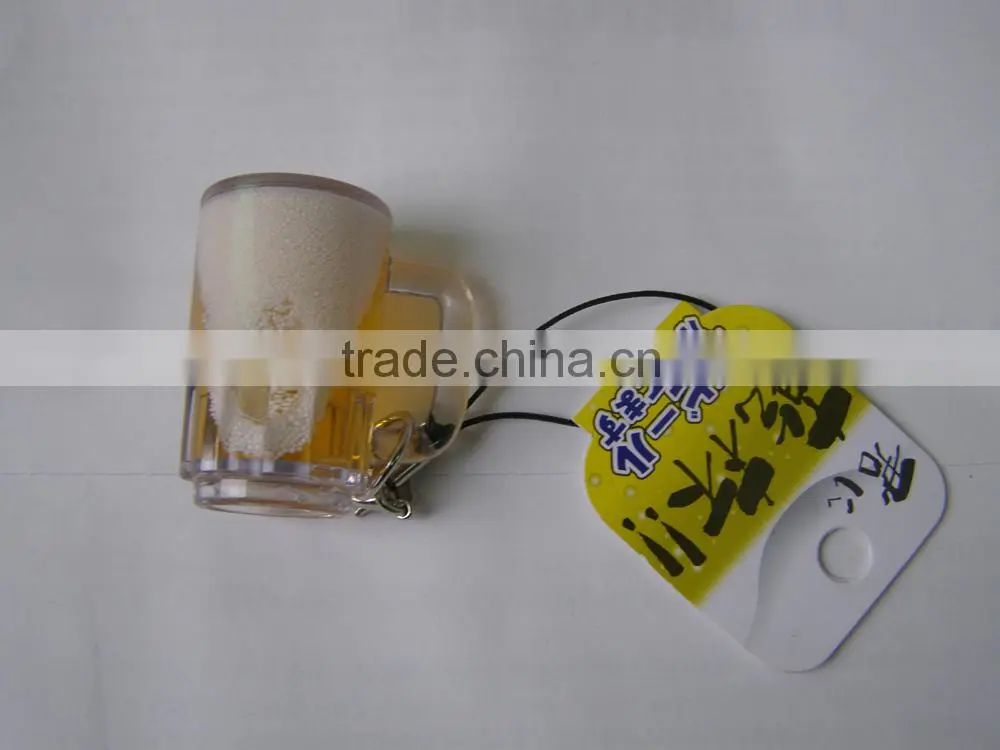 Hot Sale Custom Acrylic Beer Cup Keychain, Modern Acrylic Keychain