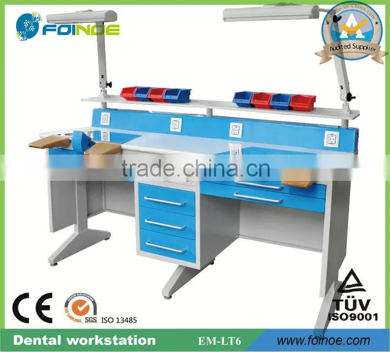 EM-LT6 Double Dental lab Workstation for laboratory with CE