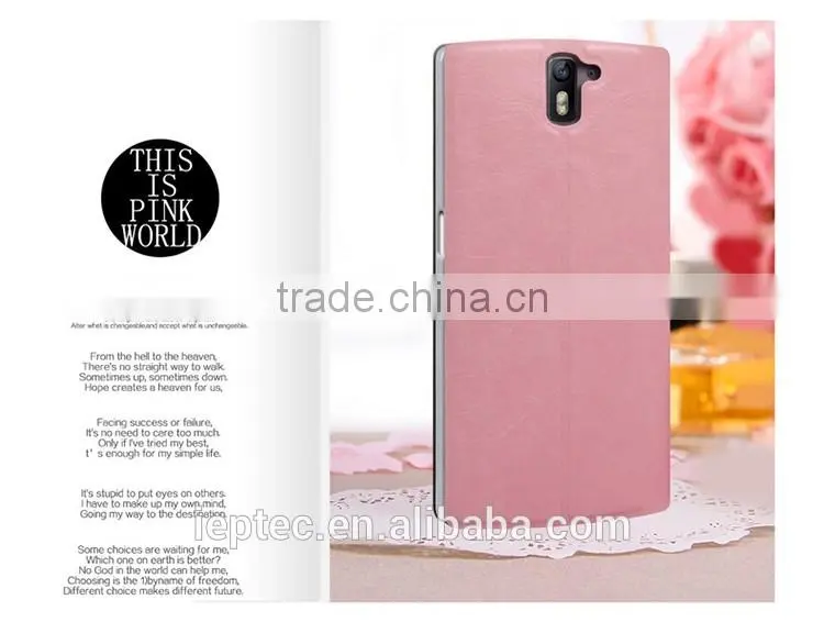 MOFi Original Phone Accessories Vintage PU Leather Flip Housing for OnePlus One, Celulares Back Cover Case for One Plus One