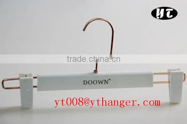 High quality mike white body gold square hook engraving logo sets hanger