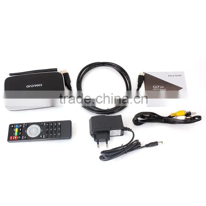 Android smart 4.2 RK3188T Quad core android smart TV BOX ,Q7 TV BOX/mk888