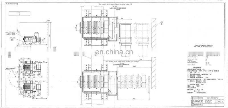 Japan scrap metal plastic shredder and crusher machine price