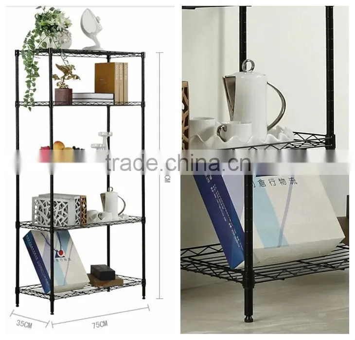 Mordern collapsible metal rack with four layers