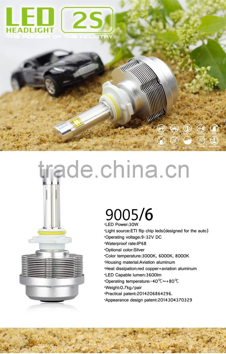 Gen 2s led headlights for motorcycle/auto Tinsin Model 9005/9006