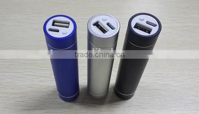 2600mAh LED light power bank with 18650 bettery charger