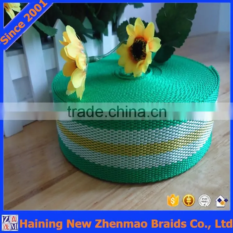 Durable colorful PP polypropylene webbing band