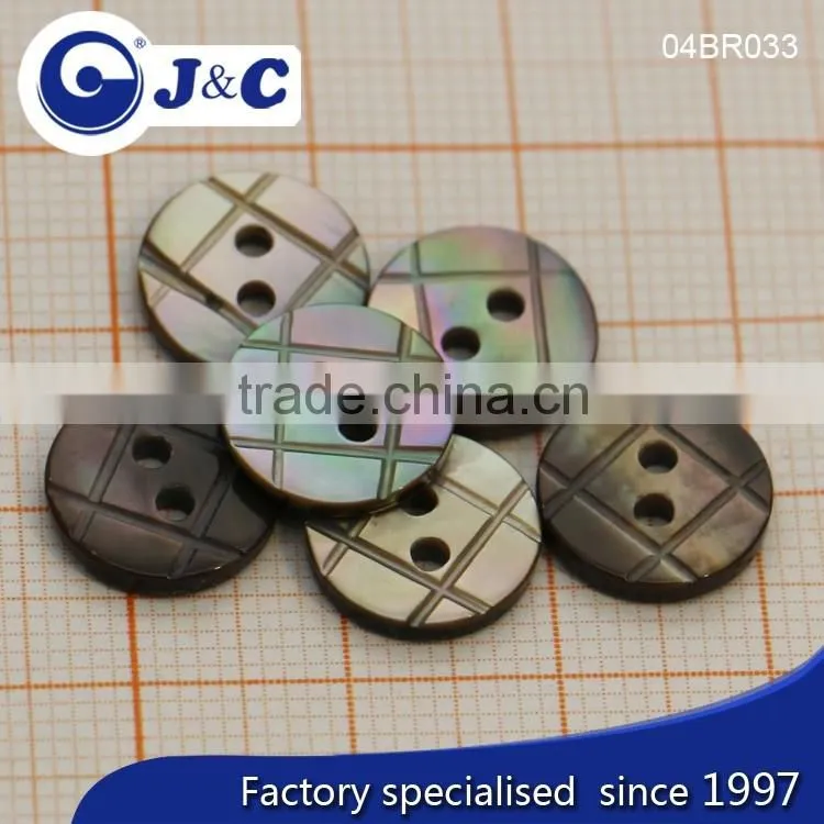 J&C Brown MOP shell buttons,pearl shell buttons for fashion shirt.BR033, BR037