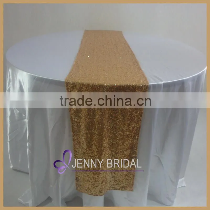 TR064#3 wedding party decorative popular gold sequin table runner