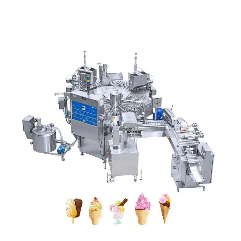 continuous freezer Small Soft Cone Ice Cream Making Filling Machine Gelato Ice Cream Maker Machine Ice-cream Helado Suave Extruder Machine Cone cup filling