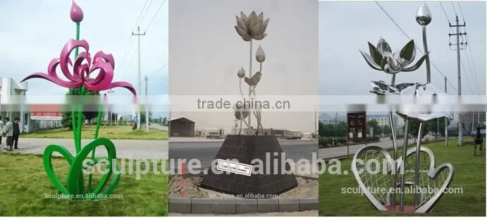 Modern Large Arts Stainless steel Sculpture for garden decoration