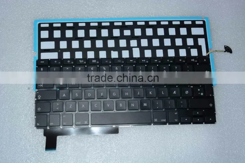 Factory Danish Design keyboard Replacement LED Backlight For Macbook Pro 15" A1286 2008-2012