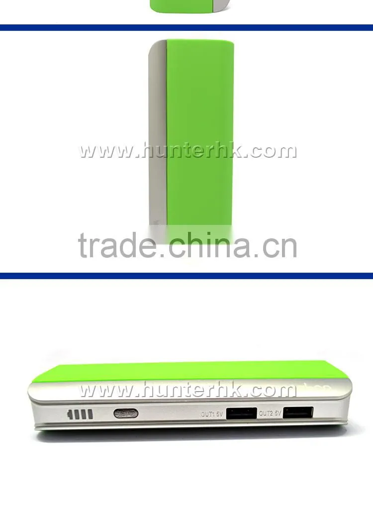 Own Logo LED Light Dual USB 10400 mah Power Bank