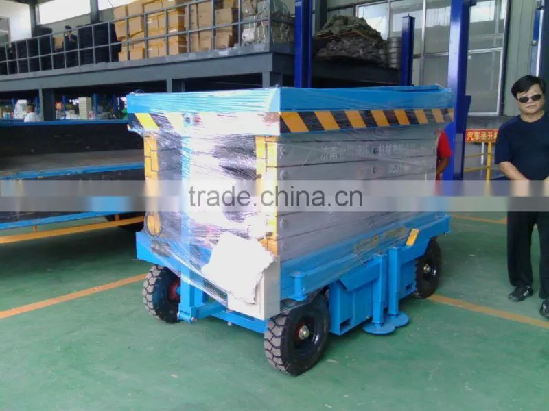 Adjustable Work Platform Portable Raised Storage Scissor Lift Platform