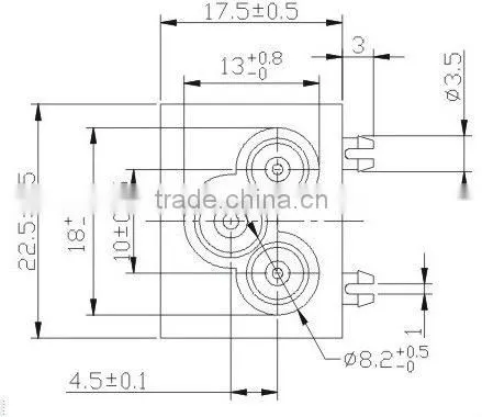 IEC 2.5A 125V 250V chrome vanadium socket set