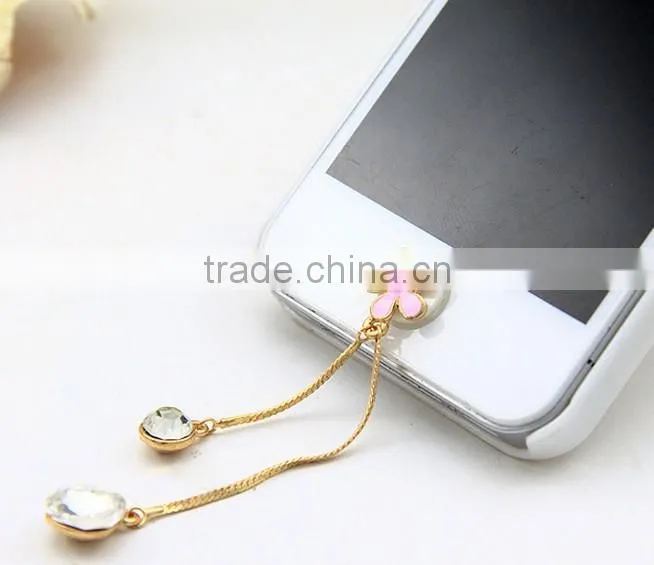 crystal cat home button sticker for iphone/ipad/ipod