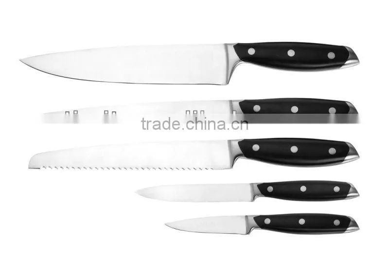 ABS+430S/S HANDLE 6PCS KITCHEN KNIFE SET