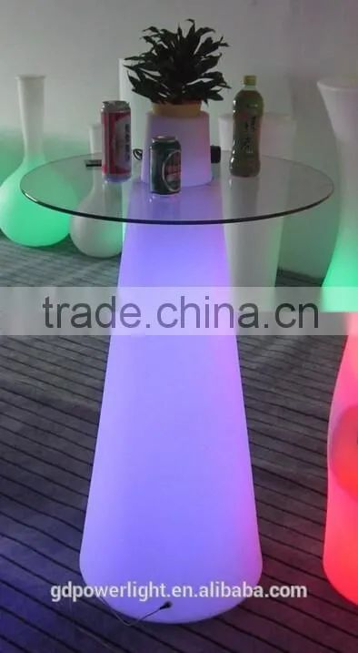 PE Plastic Bar Table with LED light and remote control YXF-50120E
