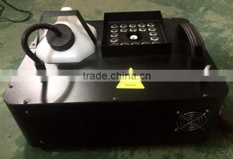 stage led fog machine 1500w led smoke dmx512 disco fog up / vertical direction possible RGB colorful effect