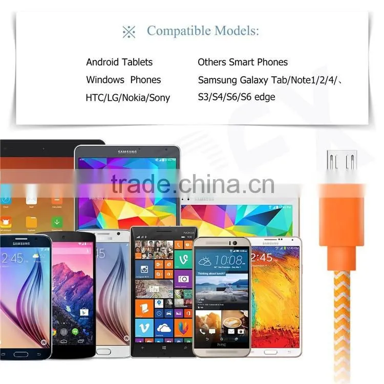 Angled Micro USB 2.0 Sync Charge Data Cable for Android