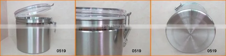 0519 8 Inch Stainless Steel Canister