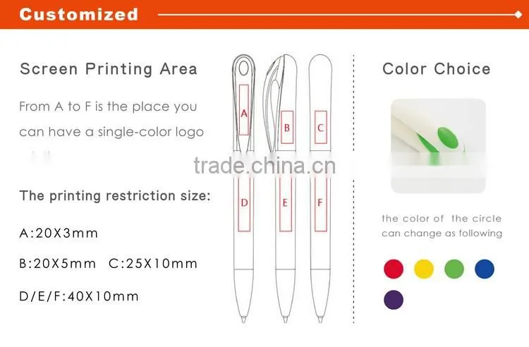 Wholesale high quality promotional advertising new model business marketing ball pen
