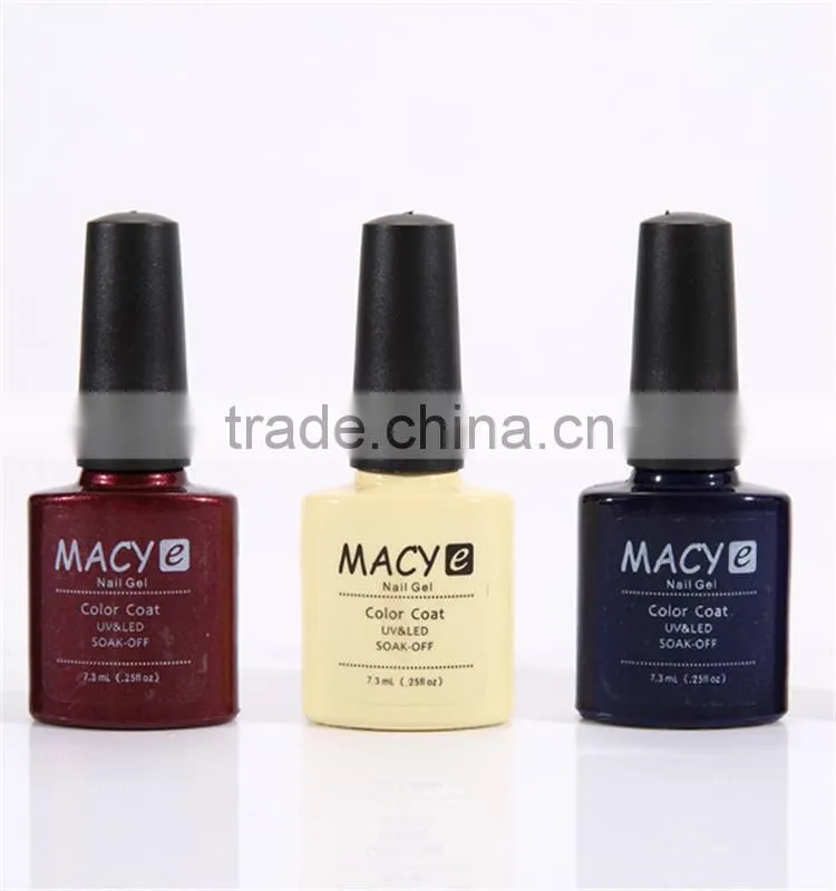 MACY 2015 factory wholesale base coat and top coat nail gel nail uv gel for salon nail art base coat nail art