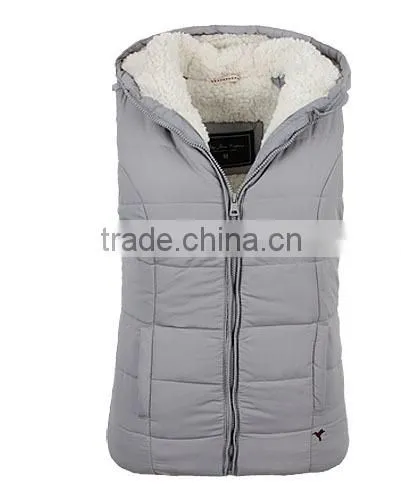 Lady's lining fleece 100%polyester stock winter vest