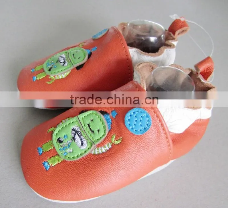 2016 new girl boy kids sheep leather baby shoes soft sole