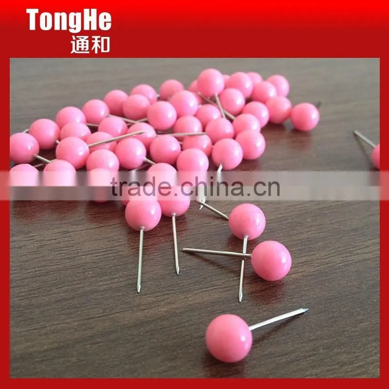 Cute Pink 6mm Ball Head Map Tacks