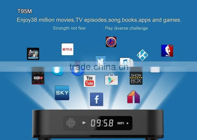Vensmile Amlogic S905 TV BOX T95M Android 5.12GB/8GB WIFI+LAN BT 4.0 H.265 4k tv box Amlogic S905 TV BOX