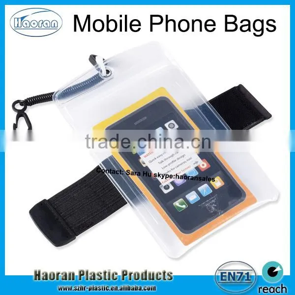 Best Price Cellphone PVC Waterproof Bags With Wristband