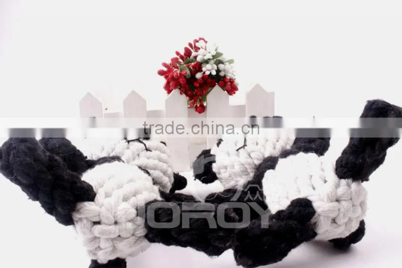 baby panda animal shape cotton rope pet toys
