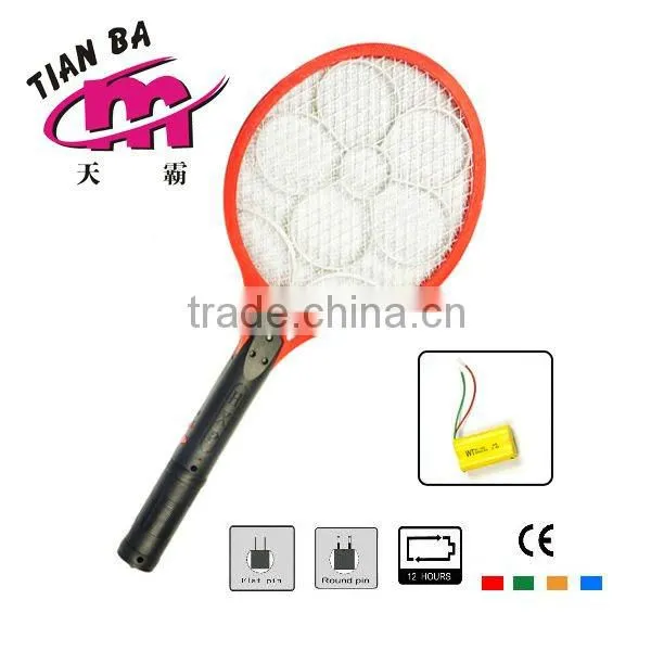 RECHARGEABLE ELECTRIC MOSQUITOS SWATTER WITH CE/RoHS CERTIFICATE