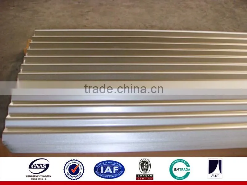 Corrugated zinc plating sheet