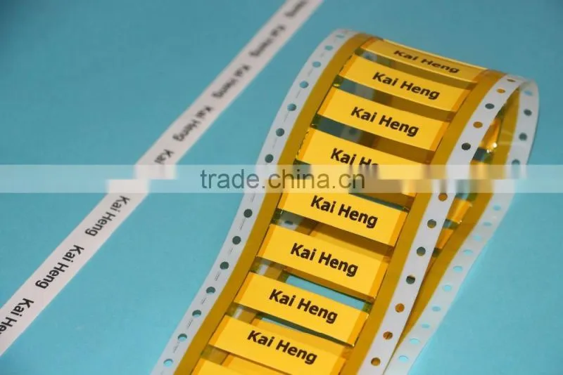 3:1 Yellow and White Shrinkable wire identification tubing with free samples