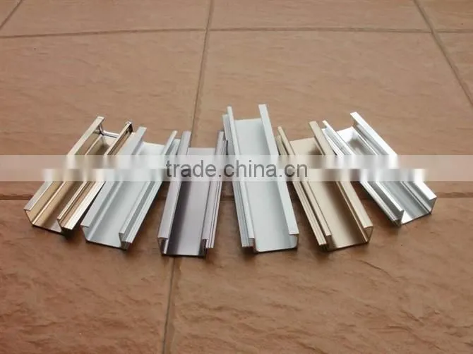 ilver Anodized Wardrobe Aluminum Profile