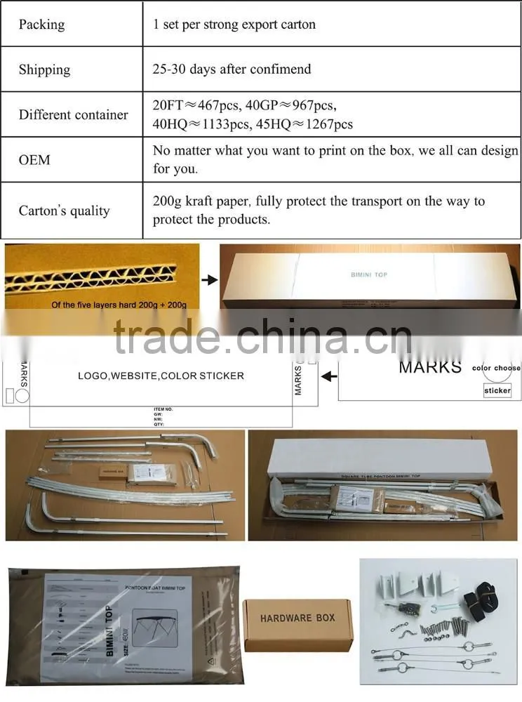 Ninghai Innovation Square aluminum bimini top