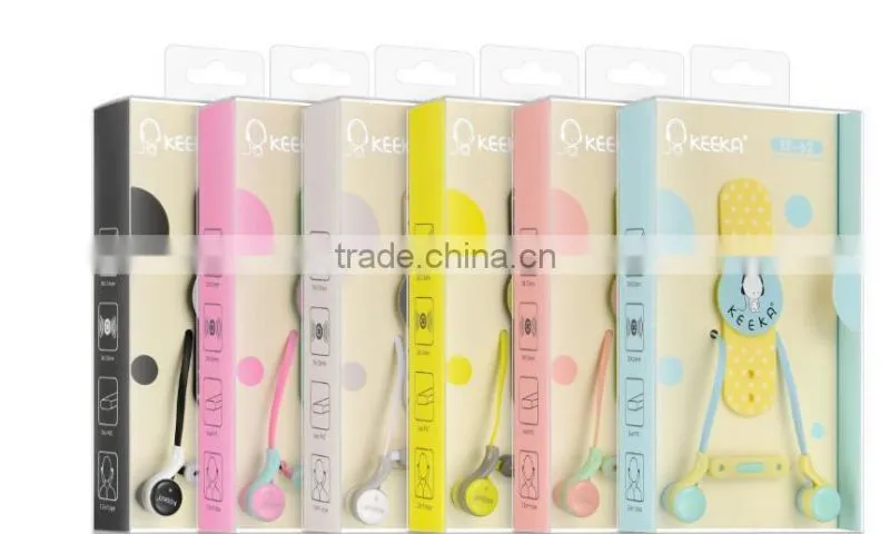 promotion earphone for girls promotional earbuds in 2016
