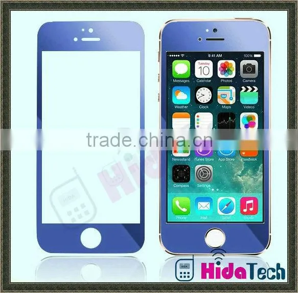 purple color tempered glass screen protector for apple iphone