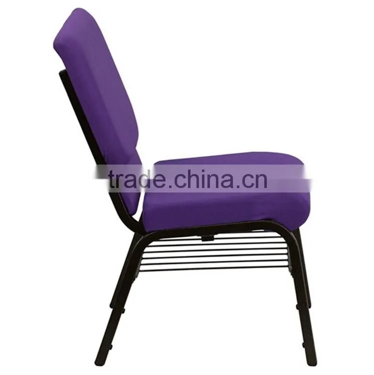 Connected Purple church chairs for conference chairs for public seating